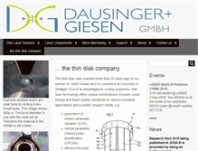 Tablet Screenshot of dausinger-giesen.de